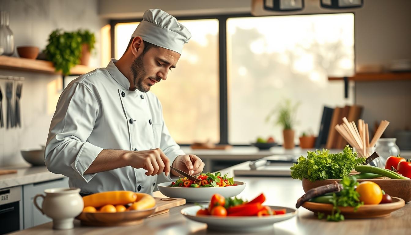 Fresh seasonal cooking dish